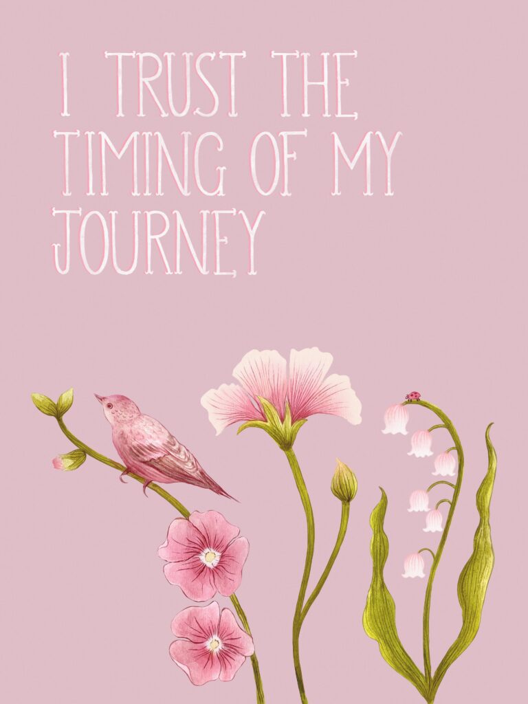 trust the timing